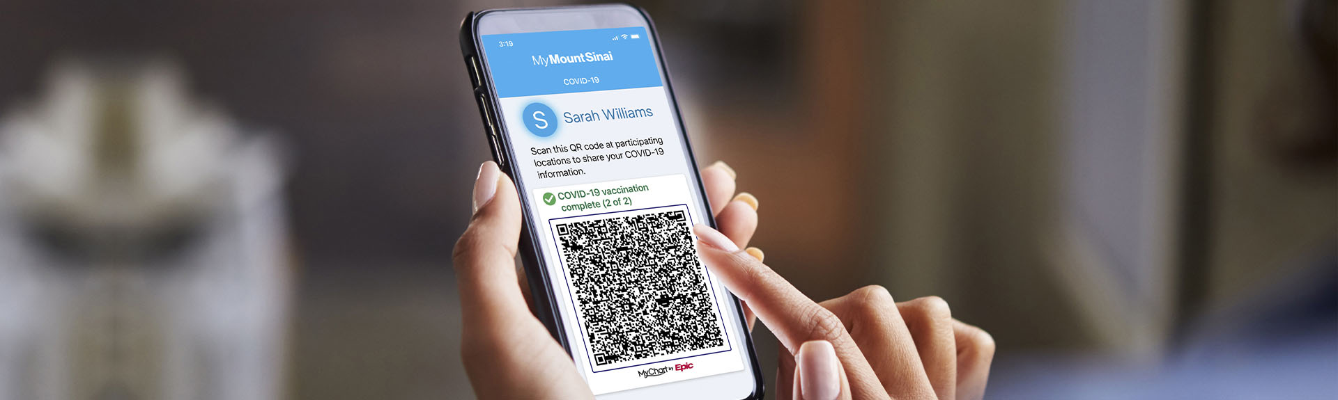 MyMountSinai App on screen