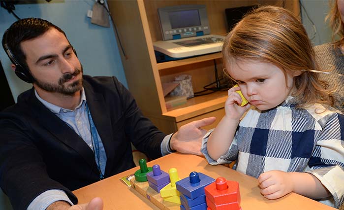image of doctor with child