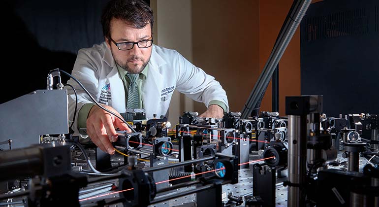 Image of doctor in research lab