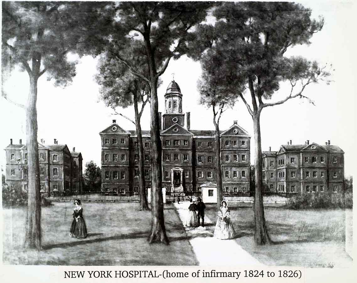 Illustration of the Old Marine Hospital campus