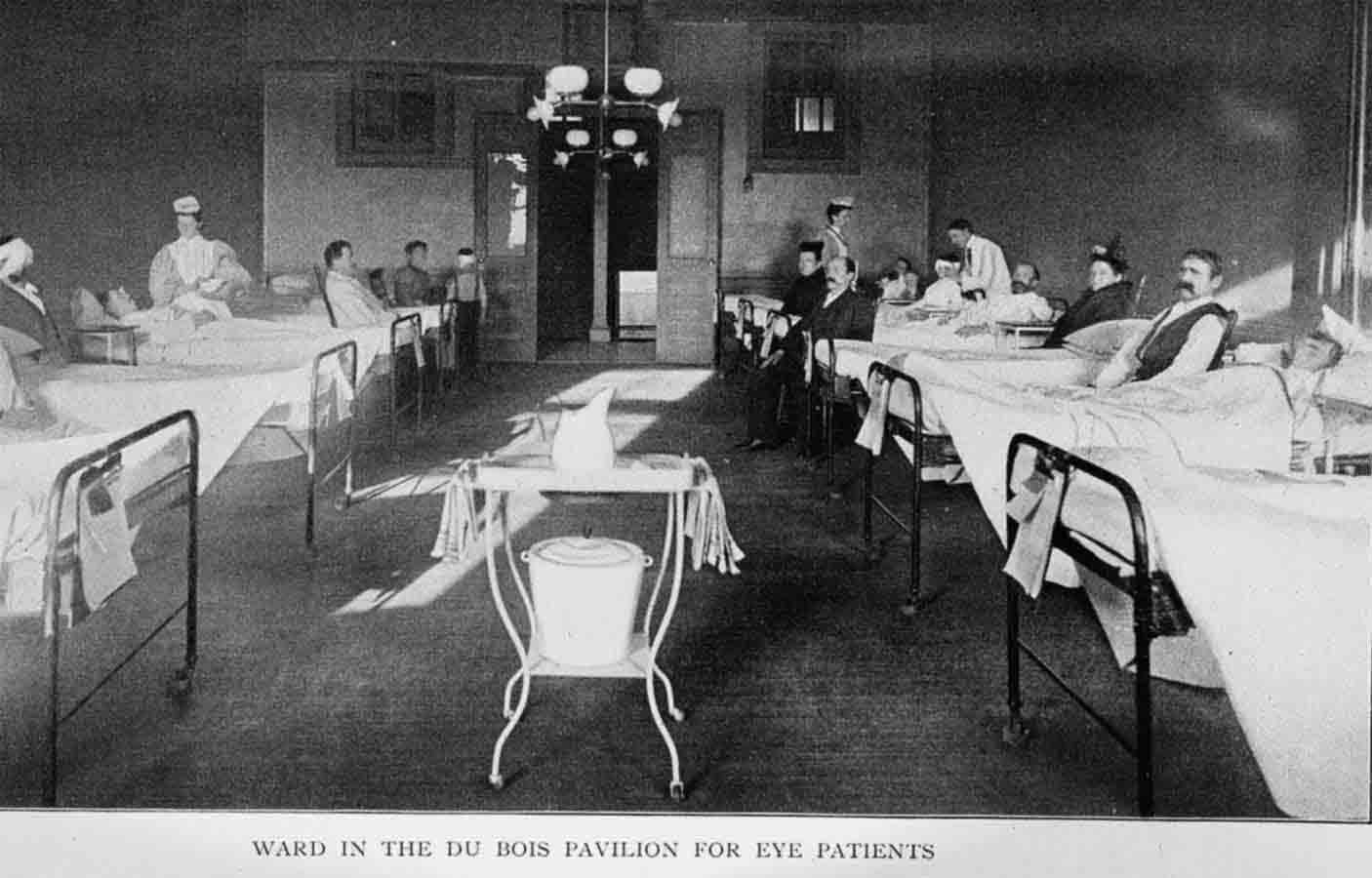 Ward in the Du Bois Pavilion for Eye Patients.